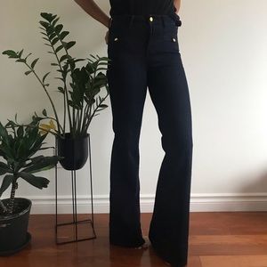 Anthropologie Pilcro Deep Blue Flared Jeans